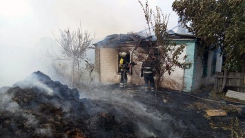 В Криворожском районе пожарные три часа тушили жилой дом