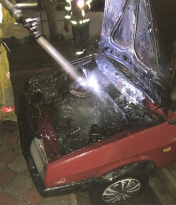 В Запорожской области ночью загорелся автомобиль - фото