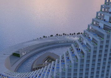 Дух захватывает: рядом с Занзибаром на искусственном острове построят курортный небоскреб Domino Tower (ФОТО)