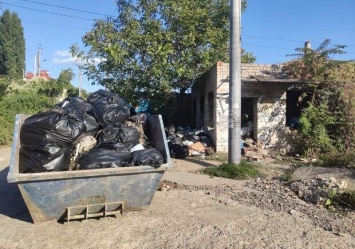 После курортного сезона: на границе Крыжановки и Одессы пытаются убрать тонны мусора