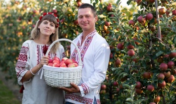 На Днепропетровщине выращивают яблоки с рисунком (фото)