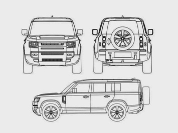 Самый большой Land Rover Defender обнаружили на патентах