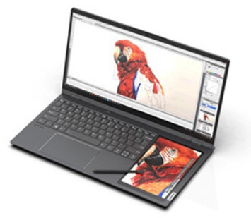 Lenovo выпустит ноутбук Thinkbook Plus с дополнительным дисплеем возле клавиатуры
