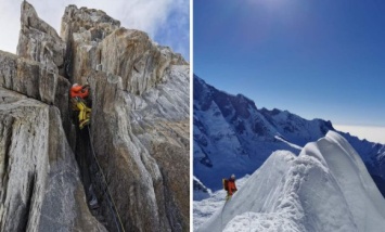 Украинские альпинисты первыми в истории поднялись на неприступную вершину в Гималаях (ФОТО)