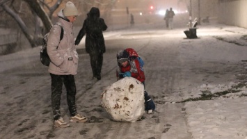 Первый снег в Киеве: фоторепортаж с заснеженных улиц