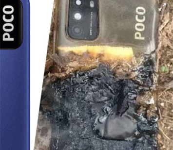 Смартфон Poco загорелся и взорвался во время использования