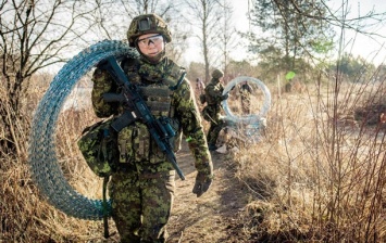 Военные из Эстонии прибыли на границу Польши и Беларуси