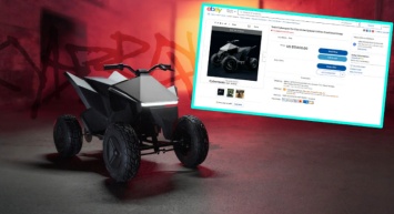 Детский электроквадроцикл Cyberquad от Tesla уже перепродаются на eBay за 17 тыс. долларов