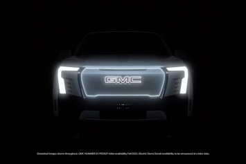 GM объявила о разработке электрического пикапа GMC Sierra Denali и показала его переднюю часть (ВИДЕО)
