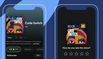 Spotify добавила возможность ставить оценки прослушанным подкастам