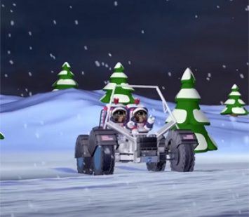 NASA передает поздравления от марсоходов анимационной рождественской открыткой