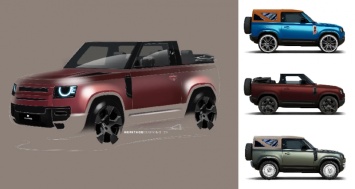 Heritage Customs построит пять кабриолетов Land Rover Defender