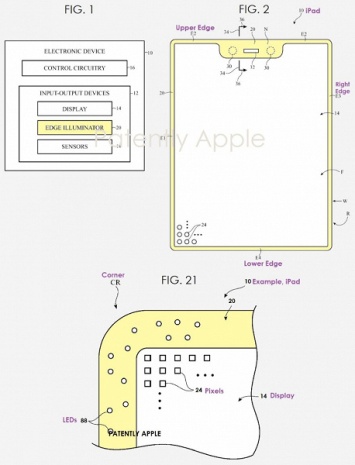 Apple патентует свечение контура электронных устройств