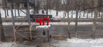 В Донецке карета «скорой» врезалась в автобус
