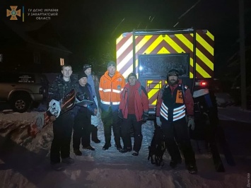 На Закарпатье спасатели нашли одессита, который потерялся в районе горнолыжного курорта