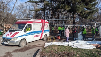 На Куликовом поле в Одессе появился пункт обогрева