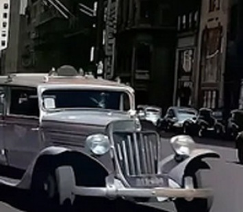 На чем ездили в Нью-Йорке в 1930-х годах: уникальное архивное видео с элитными авто