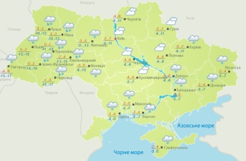 Украину накрыли снегопады и морозы: в некоторых регионах ожидается до -17