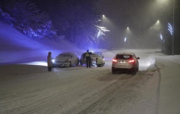 В Эстонии бушует снежная буря