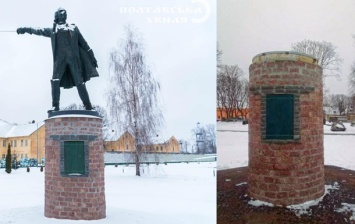 В Полтаве демонтировали памятник Суворову