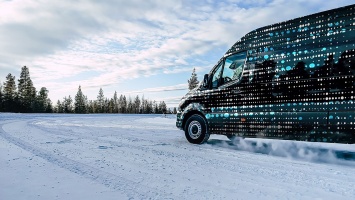 Mercedes-Benz показал eSprinter нового поколения на зимних испытаниях