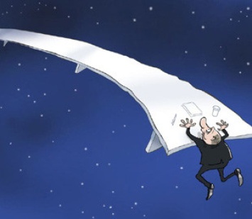 Стол Путина - ты просто космос: переговоры президента РФ высмеяли меткой карикатурой