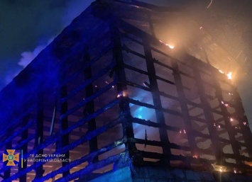 В Запорожье спасатели боролись с пожарами в частных домах