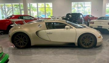 Единственный в своем роде бежевый Bugatti Veyron выставили на аукцион